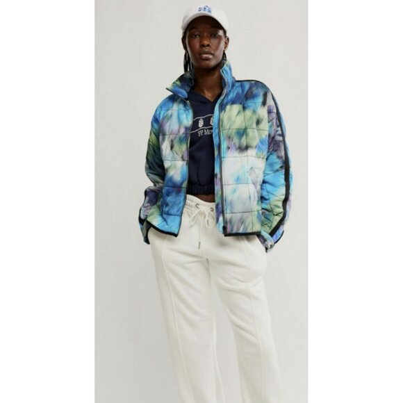 Free People $228 Pippa Printed Packable Quilted Puffer Jacket Small NWT - Picture 4 of 10